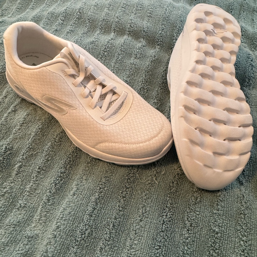 Skechers Women's All-White Athletic Sneakers